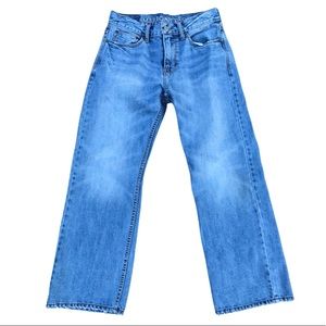 American Eagle Men’s Bootcut Jeans - Faded Blue - 28/28